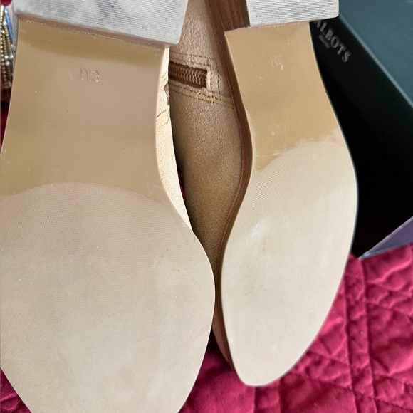 TALBOTS TISH WRAP TIE SUEDE ANKLE BOOTS SIZE 8 - Picture 6 of 14